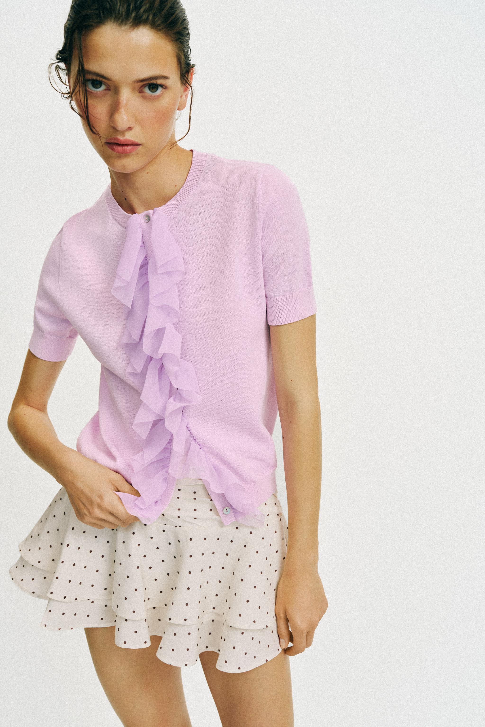 RUFFLED POLKA DOT SKORT